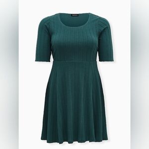 Torrid Shortsleeve Cable Knit Skater Mini Dress Size 3X